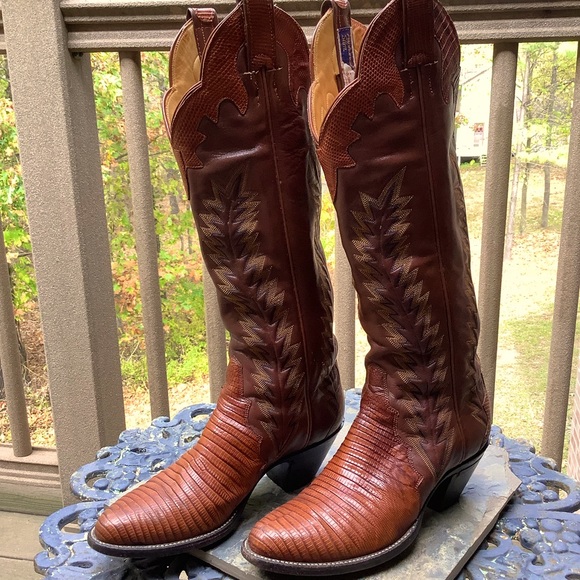 Vintage Panhandle Slim Brown Western Boots Women’s Size 6 Narrow - Picture 4 of 15